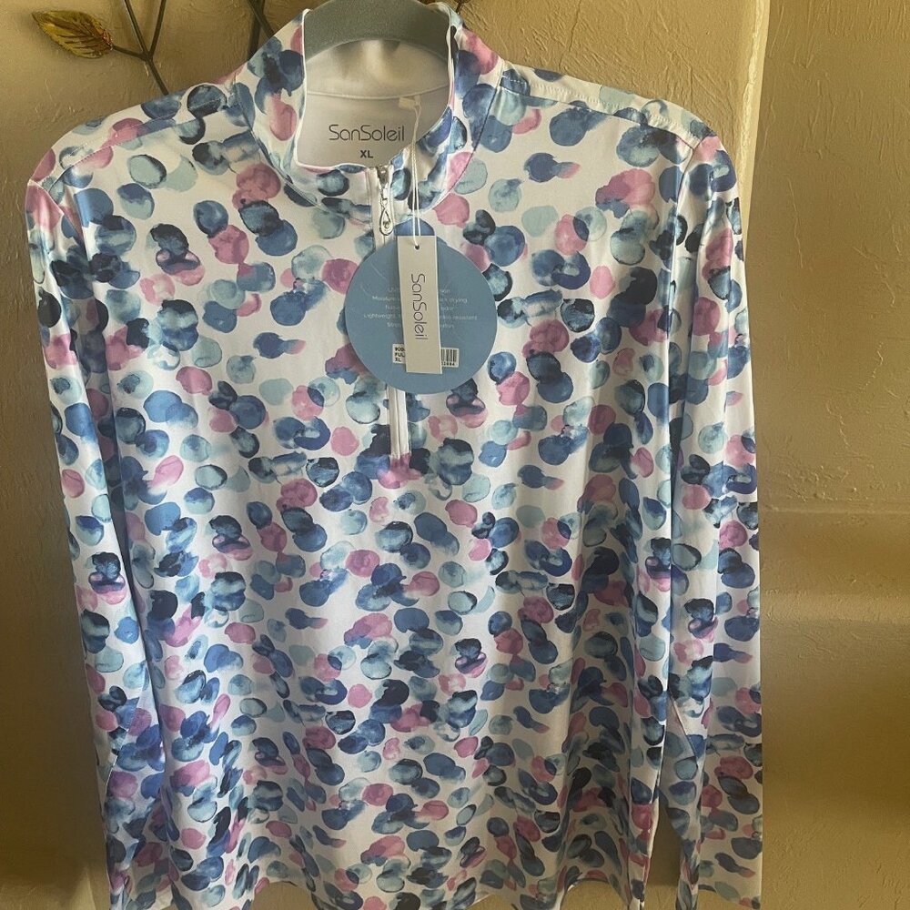 Golf Long-sleeved shirt SanSoleil 50 UV protection